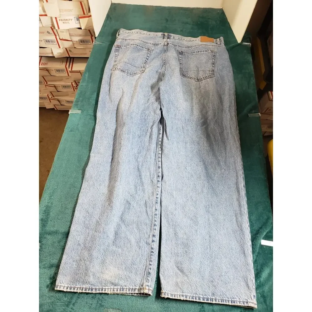 Aeropostale Jeans Size 40x32 Mens Blue Pants Stretch Mid Rise Relaxed Straight
